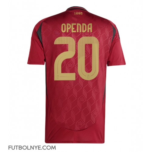 Camiseta Bélgica Lois Openda #20 Primera Equipación Eurocopa 2024 manga corta